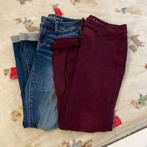 2 American Eagle Jeggings